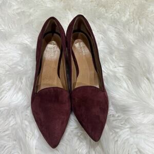 Clarks Inigo Suede Kitten Heels Sz 7.5